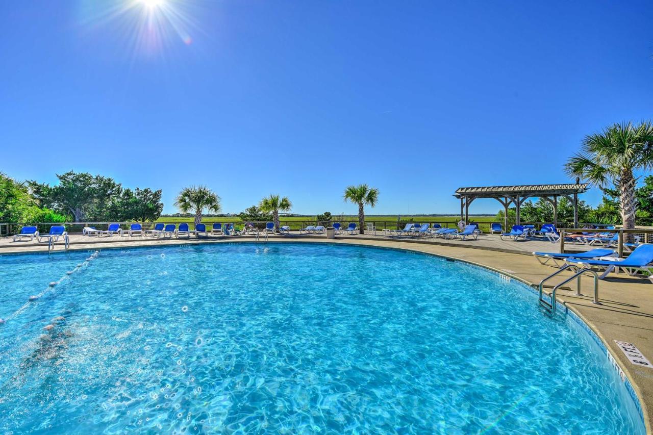 Harbor Island Condo With Deck - Steps To Beach! Oceanmarsh Subdivision 외부 사진