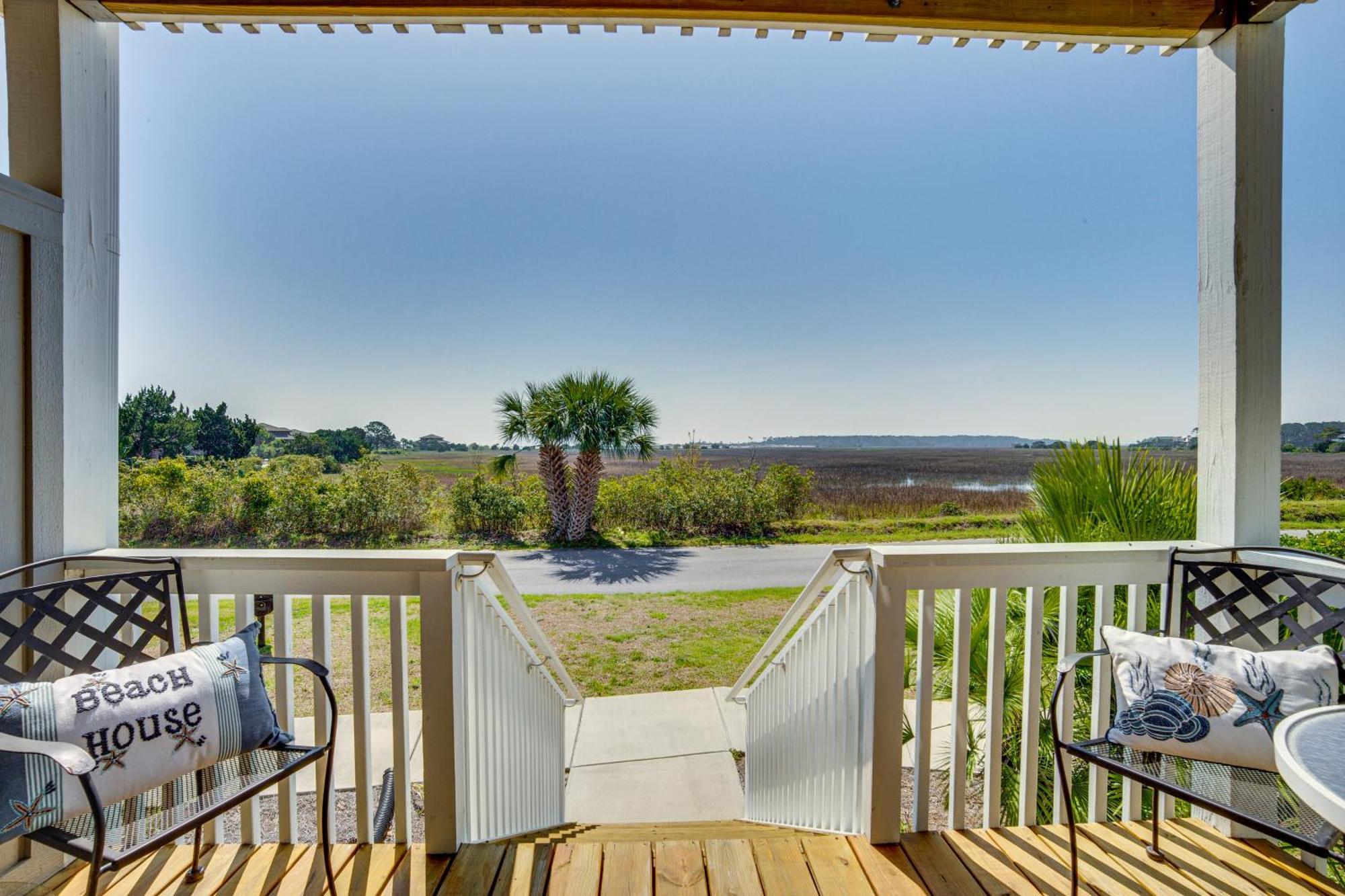 Harbor Island Condo With Deck - Steps To Beach! Oceanmarsh Subdivision 외부 사진