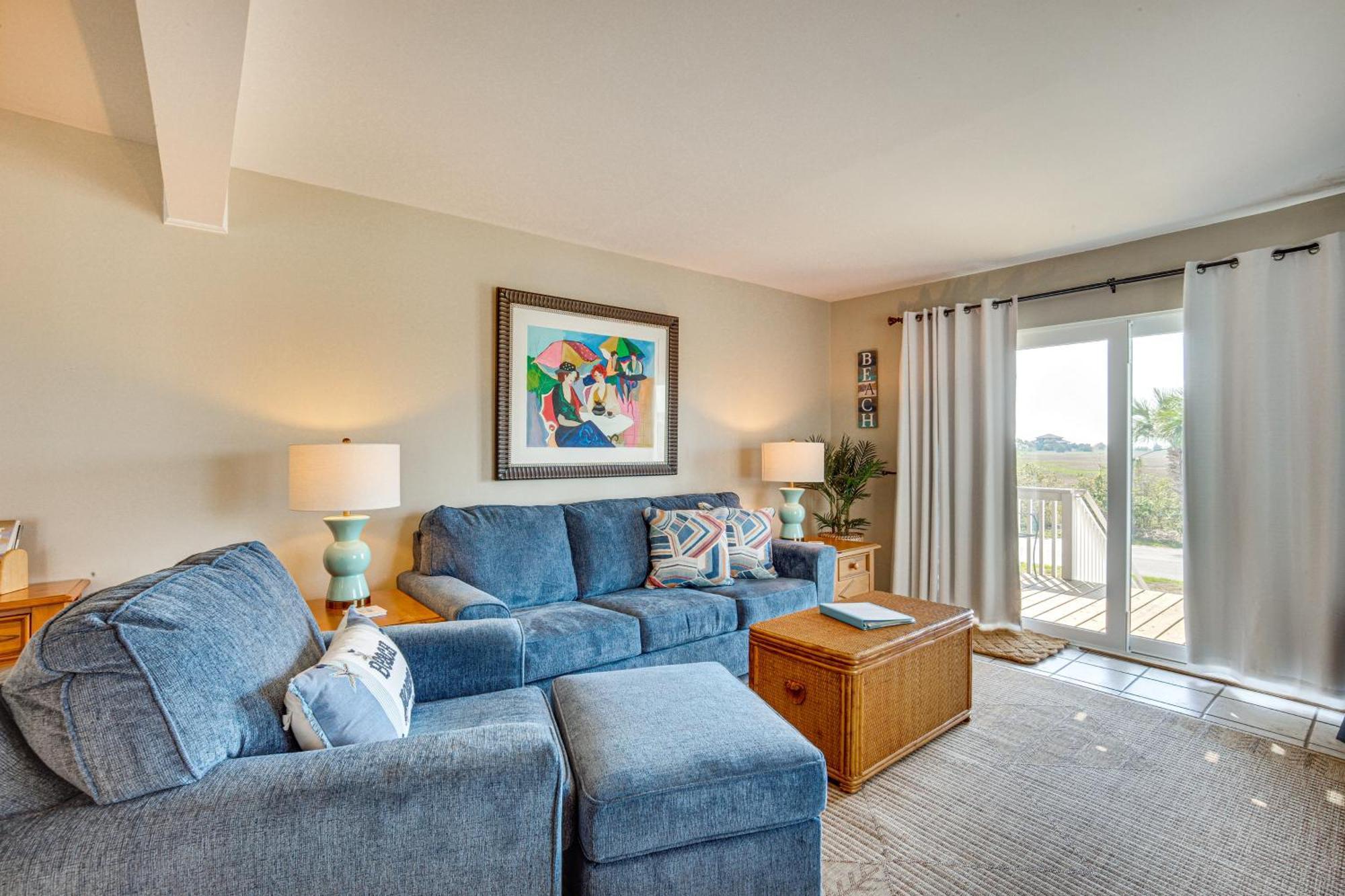 Harbor Island Condo With Deck - Steps To Beach! Oceanmarsh Subdivision 외부 사진