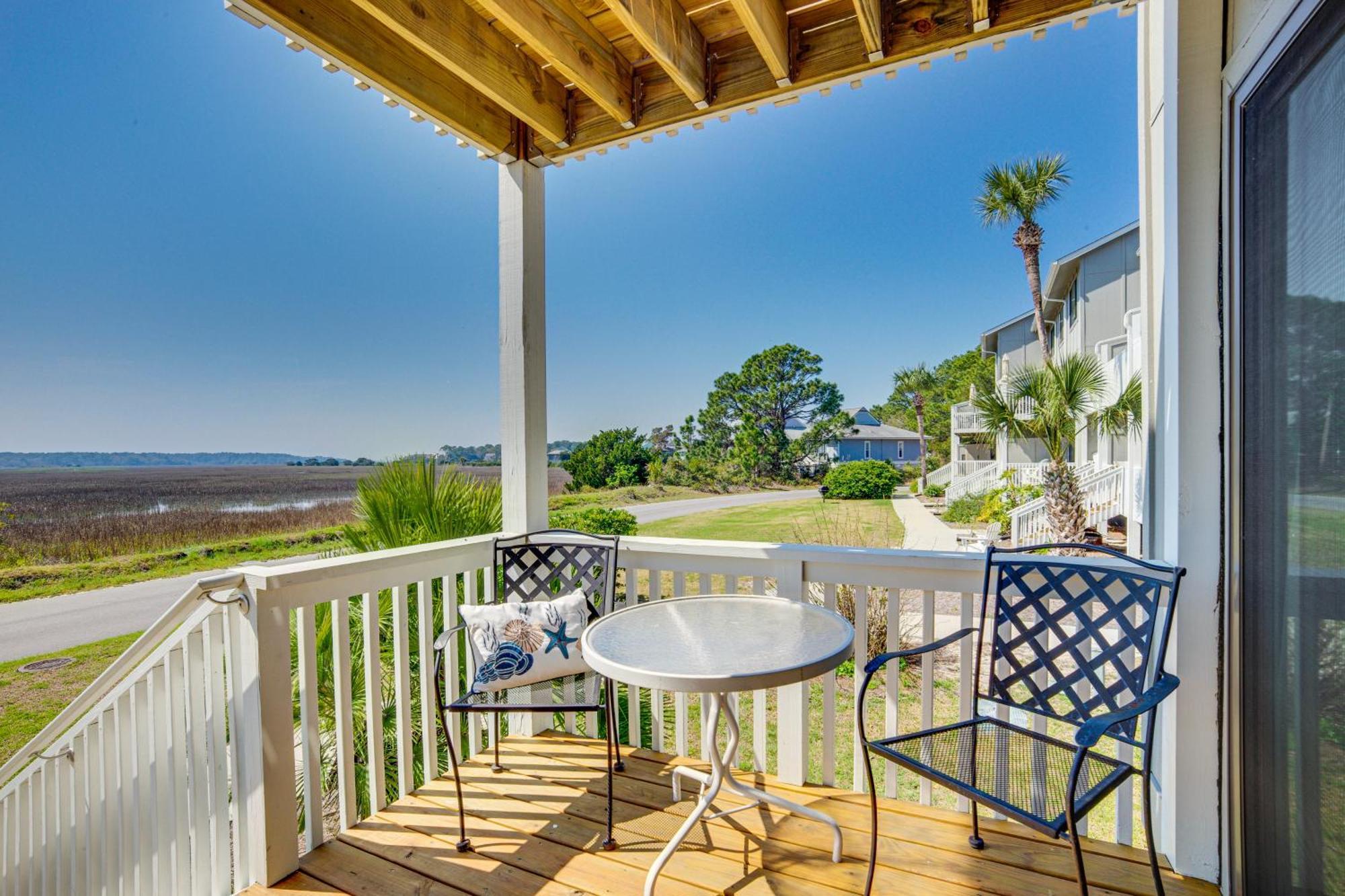 Harbor Island Condo With Deck - Steps To Beach! Oceanmarsh Subdivision 외부 사진