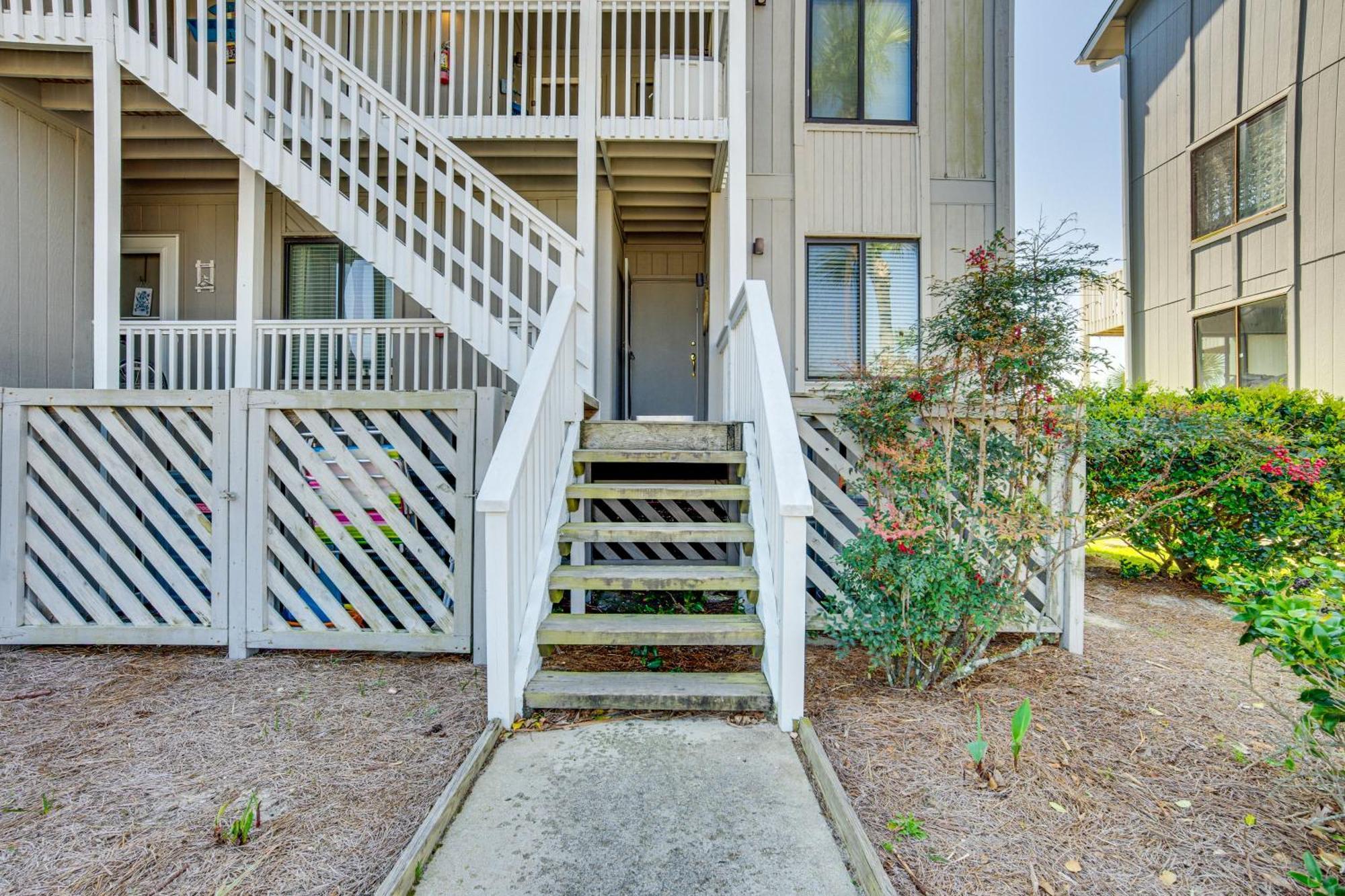Harbor Island Condo With Deck - Steps To Beach! Oceanmarsh Subdivision 외부 사진