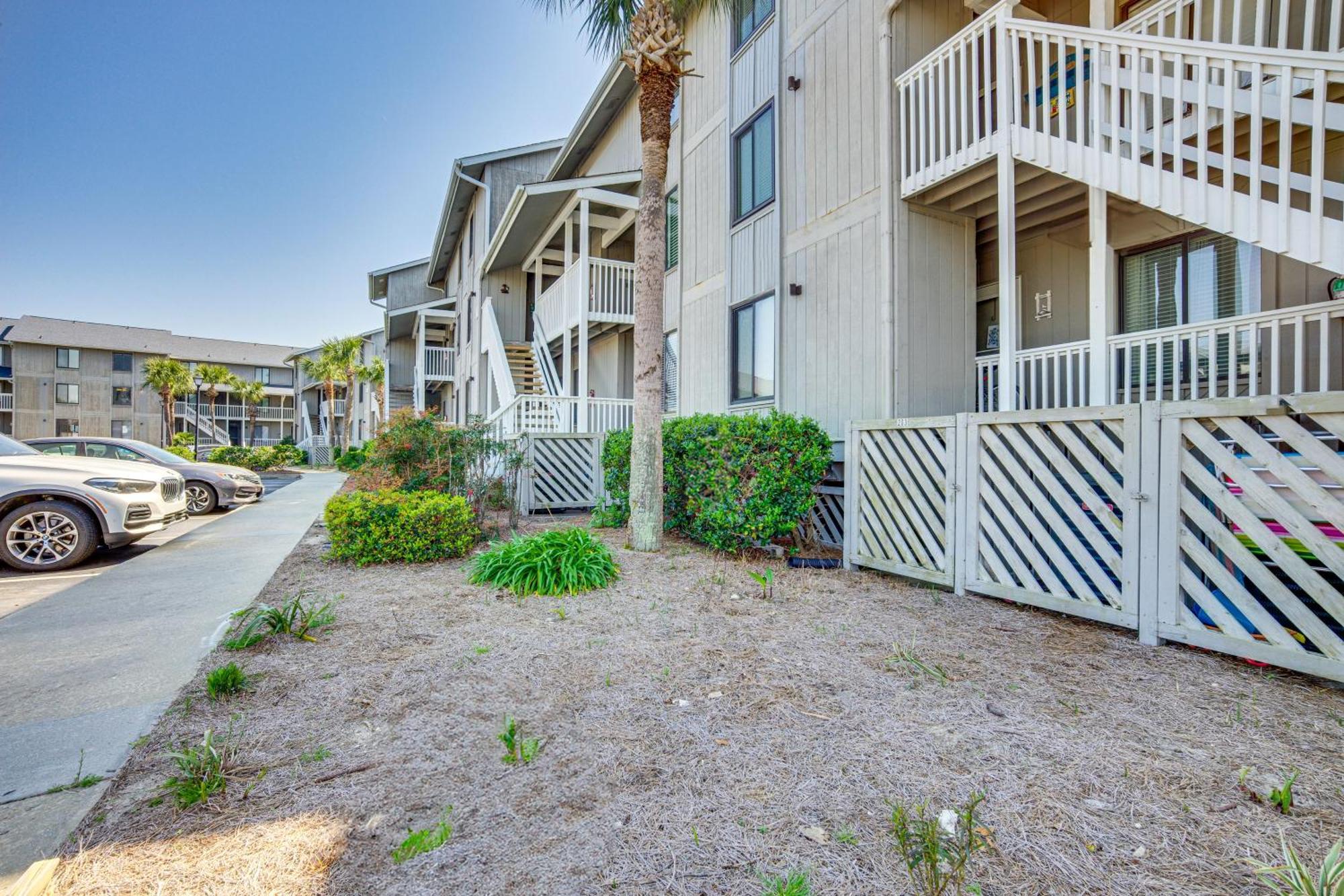 Harbor Island Condo With Deck - Steps To Beach! Oceanmarsh Subdivision 외부 사진